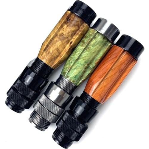 NooNRoo Burl wood reel seat fishing rod reel seat Fishing Rod building DIY fishing rod Repair reel sea Heavy