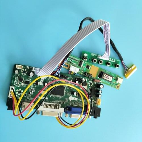 For LP133WX2-TLC6 30pin LVDS Controller board Screen panel LCD DVI Monitor Kit 13.3" 1280X800 VGA HDMI 1 Lamps