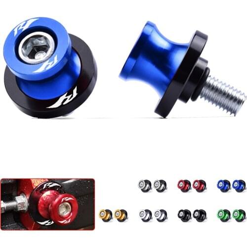 For Yamaha YZF R1 YZFR1 YZF-R1 2002-2020 Motorcycle Swingarm Spools 6MM Stand Screws CNC Aluminum Motorcycle Accessories
