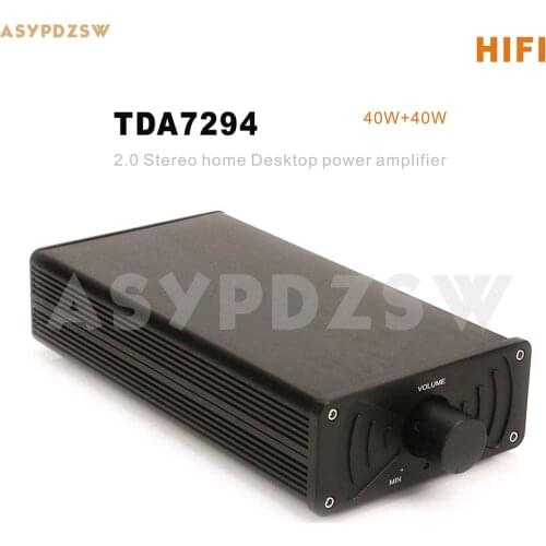 Handed down classic TDA7294 2.0 HIFI Stereo home Desktop power amplifier 40W+40W
