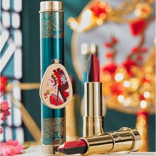 Magic Ten-color Lipstick One Lipstick Ten-color Chinese Style Lipstick Lip Cosmetics Matte Lipstick Lazy Lipstick Beauty