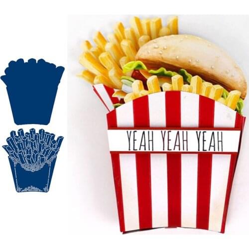 Fries Food Metal Cutting Dies for Scrapbooking and Card Making New 2019 die cuts