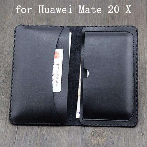 Multi-function Wallet Case for Huawei Mate 20X PU Leather Flip Phone Bag Cover for Huawei Mate20 X Business Purse Mate 20 X Skin