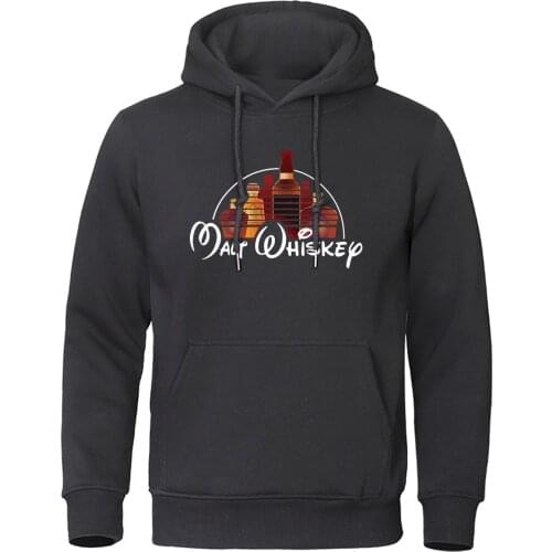Hoodie Streetwear Men Malt Whiskey Print Raglan Hoodies Funny Alcohol Sweatshirt Hip Hop Hoody Mens Autumn