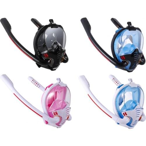 2021 new adult swimming double breathing tube silicone full dry snorkeling diving goggles general swimming equipment