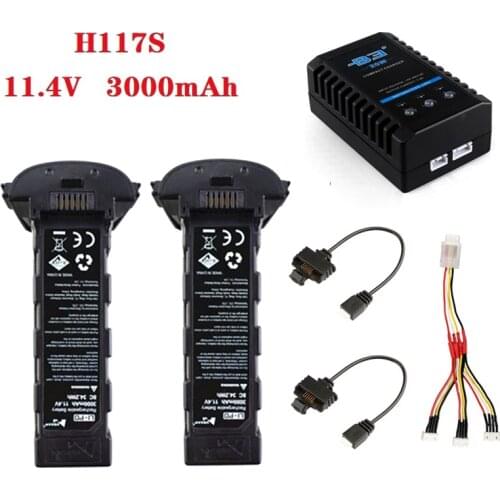 Upgrade 11.4v 3000mAh Battery for Hubsan h117s Zino GPS RC Quadcopter Spare Parts Intelligent Flight Battery For RC Camera Drone