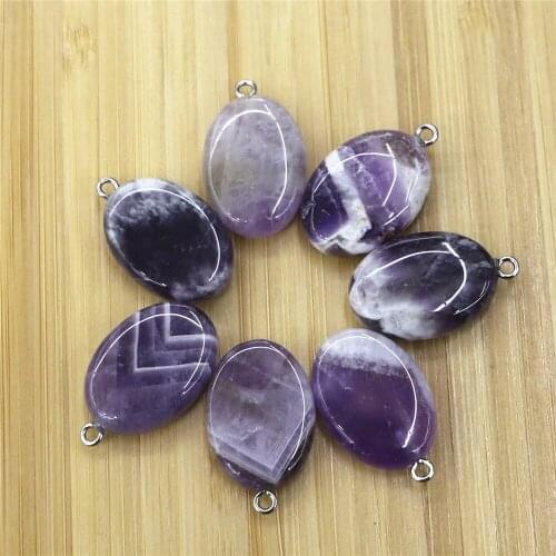 The Charm of Natural Stone Amethysts Pendant Water Drop Pendant, Used for Female Jewelry Making DIY Necklace Accessories
