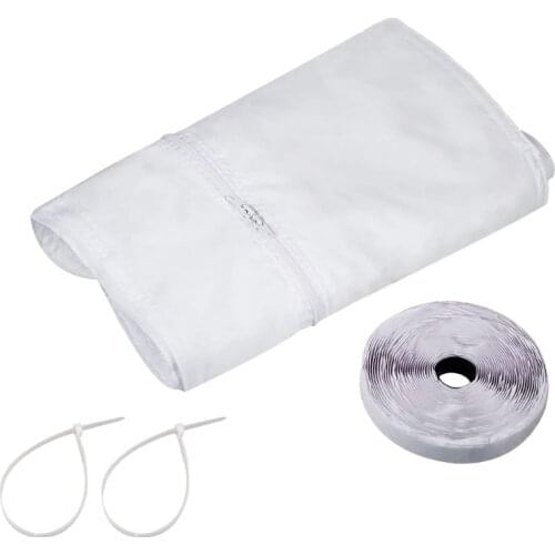 Window Seal for Portable Air Conditioner AC Unit Window Vent Kit Air Exchange Guards with Zipping and Adhesive Fastener