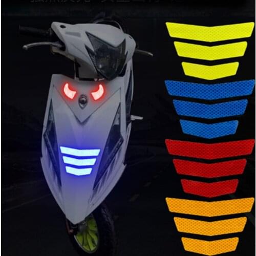 Personality Creative Reflective Safety Warning Tape Reflective Strip Stickers For Bicycle Car Bag Motorcycle Helmet Accessories