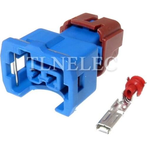PB186-02326 KUM 2 Pin Way Knock Sensor Plug Blue Female Auto Electric Wire Connector