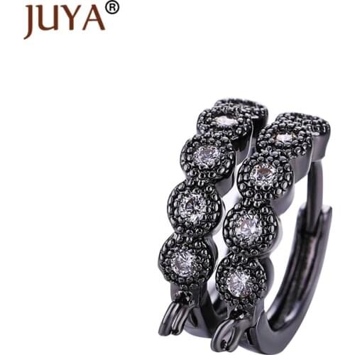 Luxury Creative AAA Cubic Zirconia CZ Earring Hooks Clasps DIY Earrings Accessories Leverback Earwire Fittings Components