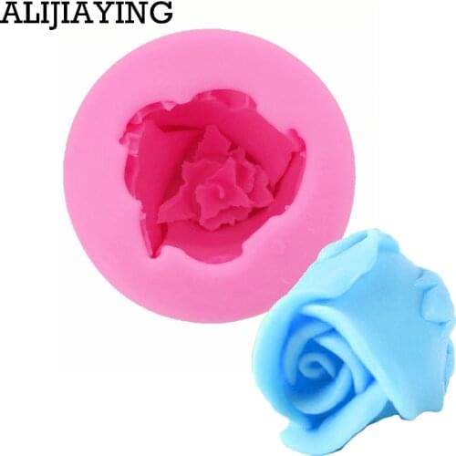 M0785 Rose Silicone Soap mold handmade 3D flower candle mould DIY Craft molds kitchen baking accessories