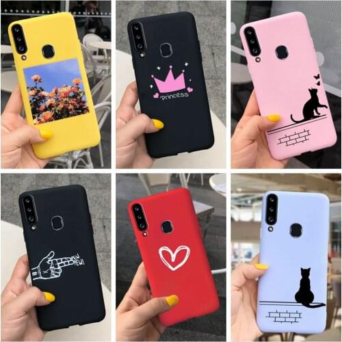 For Samsung A20S Case Galaxy A20S Silicone Bumper Cover Protect Soft Funda For Samsung Galaxy A20S A207F A 20S Case Lovely Capas