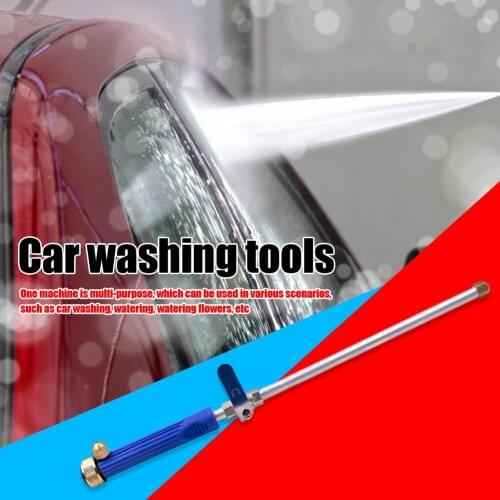 Telescopic Hose High Pressure Power Foam Water Gun Metal Car Washer Nozzle Sprayer Garden Water Jet Wand Watering Washing Clean