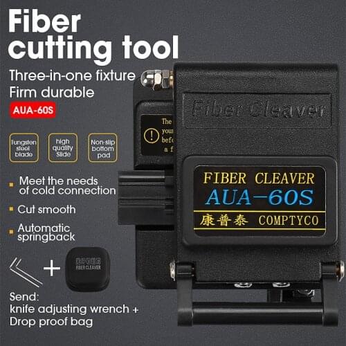 High Precision Fiber cable cutting tool AUA-60S Optic Fiber Cleaver Cutter 12 Position Blade Cutting knife Metal Materia