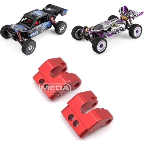 WLtoys RC Car Spare Parts 4WD 124018 124019 1844 Upgraded Metal Red Shock Absorber Fixed Seat Assembly Set 1/12 Accessories