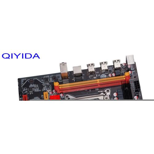 Qiyida X79 motherboard set with Xeon LGA2011 E5 2620 2x4GB=8GB 1333MHz DDR3 ECC REG memory MATX NVME LGA 2011 motherboard X79 6M