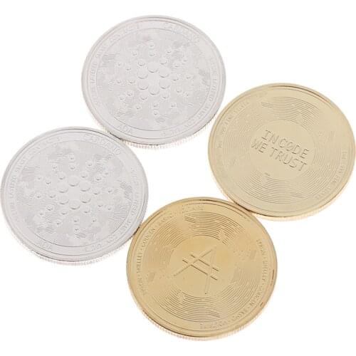 1pcs Ada Cardano Crypto Coin Cryptocurrency Collectible Coin Art Collection Coin Bitcoin Coin With Case