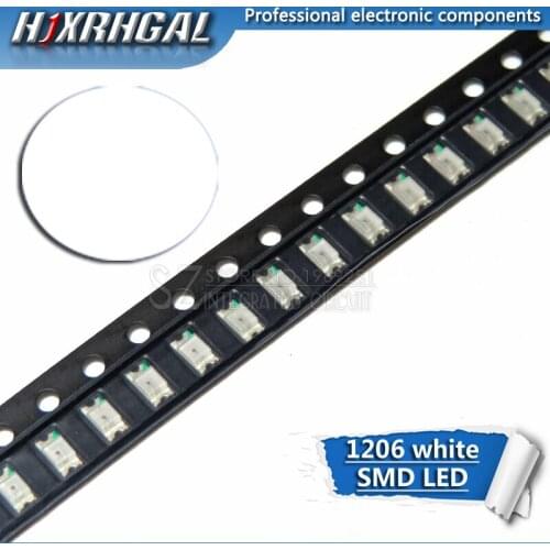 1pcs white 1206 SMD LED diodes light new and original hjxrhgal