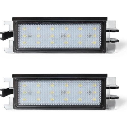 1Pcs LED Car License Plate Light Number Lights For Dacia Sandero I 2008-2012 Logan I 2004-2013 Canbus Error Free