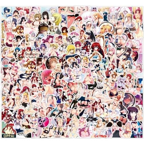 10/200PCS Two-dimensional Bunny Girl Sexy Graffiti Sticker Laptop Scooter Luggage Waterproof Decoration Wholesale