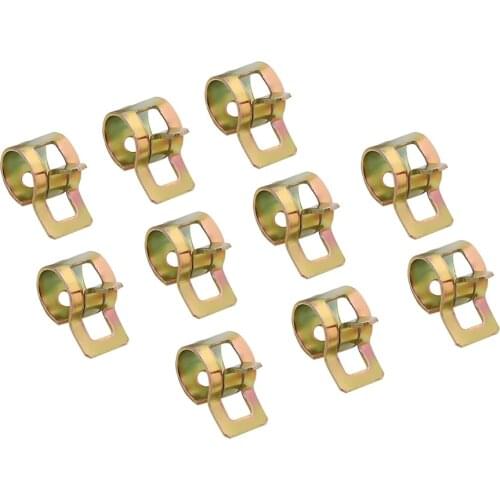 60pcs 6-15mm Spring Clip Fuel Oil Water Hose Pipe Tube Clamp Fastener High Quality Hose Spring Clip Hardware Accessories