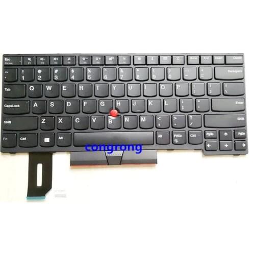 English Keyboard For Lenovo ThinkPad E480 L480 L380 Yoga T480s Series Laptop US Black Without Backlit