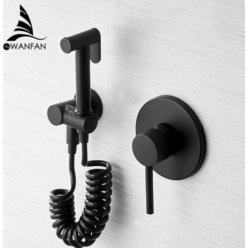 Bidets Single Cold Angle Copper Bathroom Toilet Shower Blow-fed Spray Gun Nozzle Bidet Faucet Garden Use Car Wash 811356