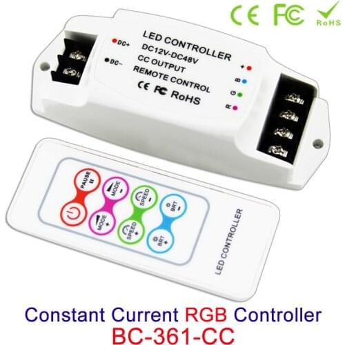 Constant Current mini LED RGB Controller 3 channels Output 350MA 700MA DC12V 24V 36V 48V for led strip light control box& remote