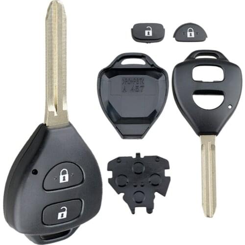 Car Key Case Shell Replacement 2 Buttons Car Remote Key Shell Case Fit for Toyota Corolla RAV4
