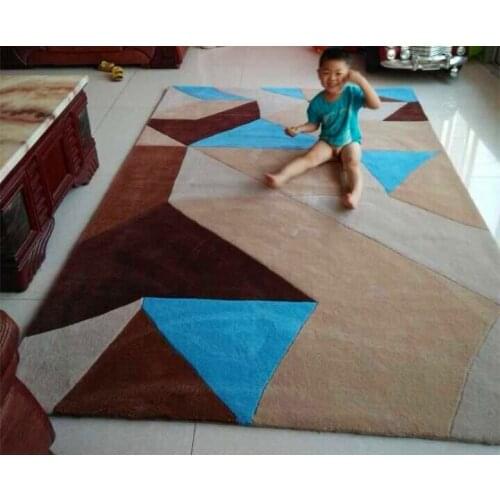 Plans to customize Handmade carpets Living room Bedroom Fashion creative Coffee table sofa Individuality Carpet Kind shooting