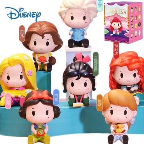 Disney Genuine Princess Series Snow White Elsa Action Figure Toys Frozen Anime Figures Dolls Kawaii Collections Model Kids Gifts