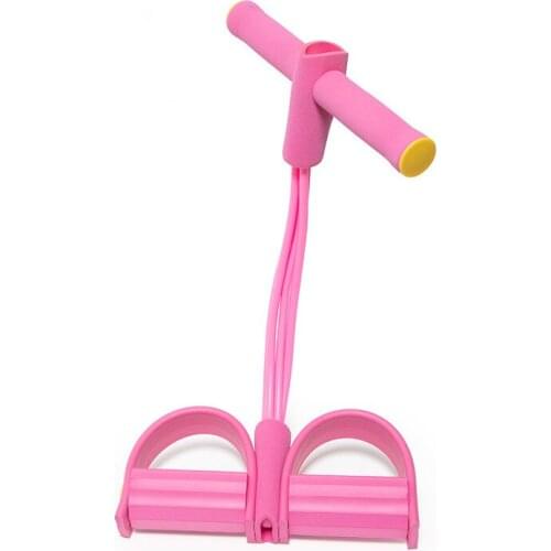 Fitness Gum 4 Tube Resistance Bands Latex Pedal Exerciser Sit-up Pull Rope Expander Elastic Bands Yoga equipment Pilates Workout