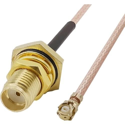 SMA Female Jack Nut Bulkhead With O-Ring To U.FL IPX IPEX RF Pigtail Extension Cable RF Coax Adapter Assembly RG178 Cable Jumper