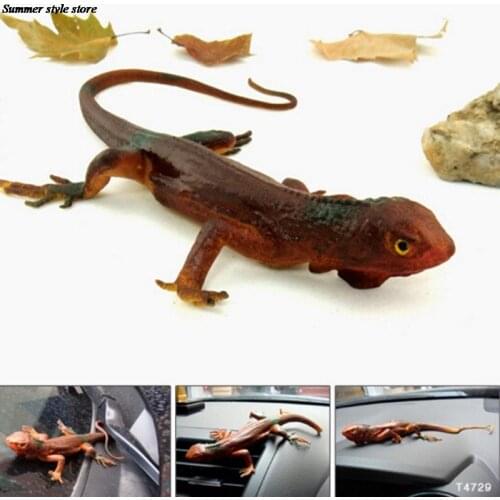 34cm Trick toy Practical Jokes Toys Simulation Lizards Fool Day Prank Toys Mischievous Small Animals Rubber LizardsColor