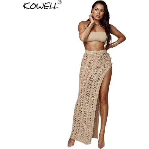 Женские вязаные юбки KOWELL China At AliExpress