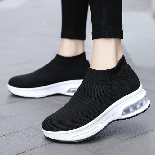 Breathable mesh casual shoes woman sneakers 2021 new slip-on comfortable platform white sneakers women shoes zapatillas mujer