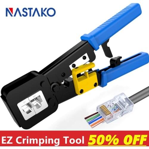 Ez rj45 crimper RJ45 crimping tool hand network tool kit for cat6 cat5 cat5e rj45 rj11 connector 8P 6P lan Cable Wires pliers