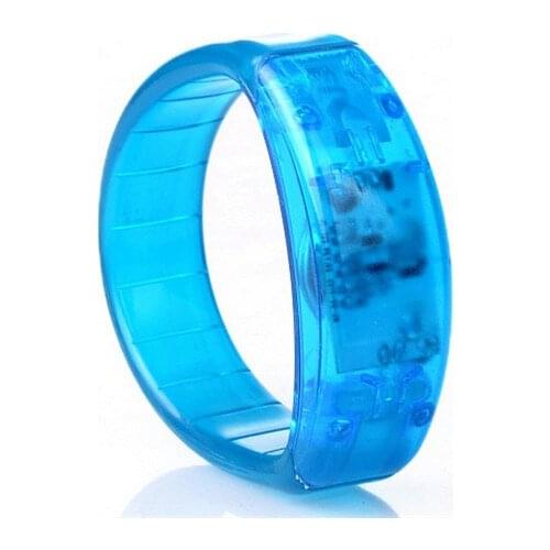 New Voice Activated Sound Control Led Flashing Bracelet Bangle Wristband for Night Club Activity Party Bar Music Concert Cheer