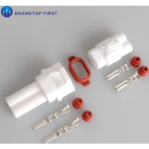 Durable Car Part 2 Pin Way Sealed Waterproof Electrical Wire Auto Connector Plug Set Car Motorcycle