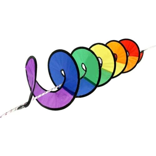 Rainbow Curlie Spinner Wind Spinners For Colorful Hanging Yard Decoration - 110cm / 43.3 inch