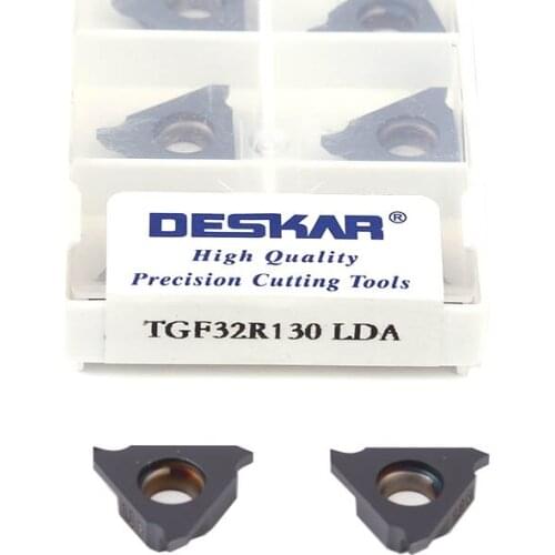 10pcs TGF32R TGF32L 130 135 140 145 150 155 160 165 170 175 180 190 Shallow Groove Blades CNC Lathe Turning Tool Slotted Inserts