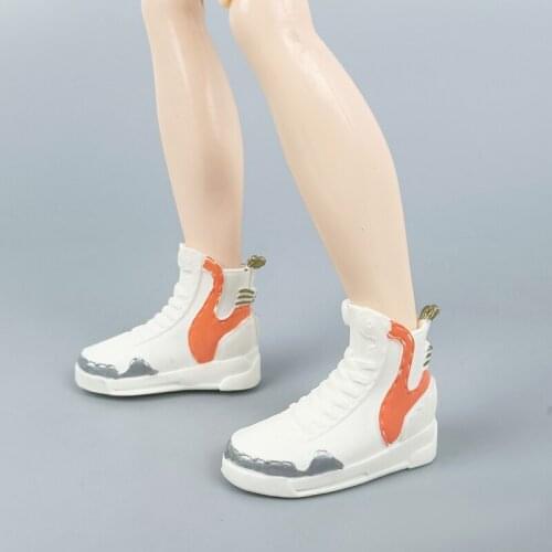 Silver Orange Fashion Basketball Doll Shoes For Ken Dolls Sports Shoes Sneakers For Barbies Boyfriend Ken 1/6 Doll Accessories