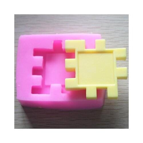 Silicone soap mold Building Blocks shape fondant cake chocolate mold ice mould resin clay craft mold
