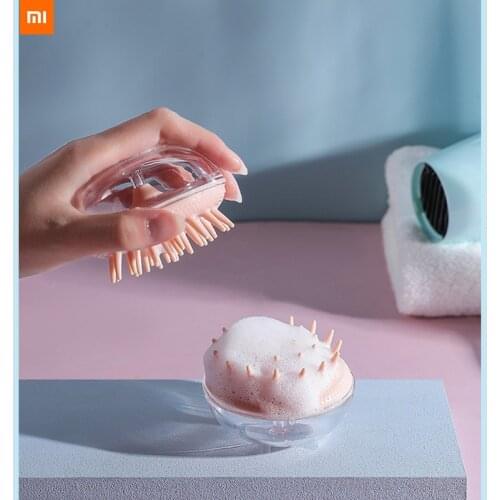 Xiaomi Silicone Head Body Scalp Massage Brush Comb Shampoo Hair Washing Comb Shower Brush Bath Spa Massage Brush