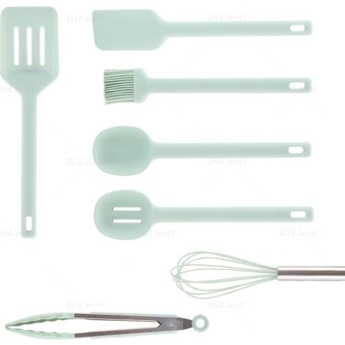 Silicone Kitchen Tools Cooking Set New 5/7-piece Baking BBQ Accessories Multi-purpose Resistant Temperature Kitchenware Cookware