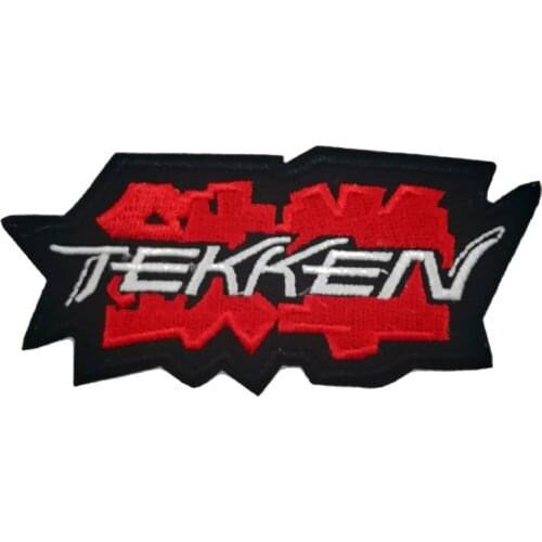Tekken Logo Embroidered Patches badge for halloween cosplay costume Vedio game Console PS PS3 Kazuya Mishima Nina Williams King