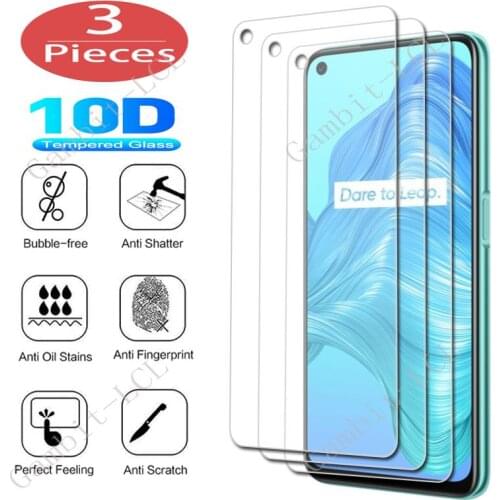 3Pcs Protection Glass For Realme C15 C17 C2s C3 C3i Q2 Q2i V3 V5 X7 Narzo 30 Pro 4G 5G 30A Tempered Screen Protective Cover Film