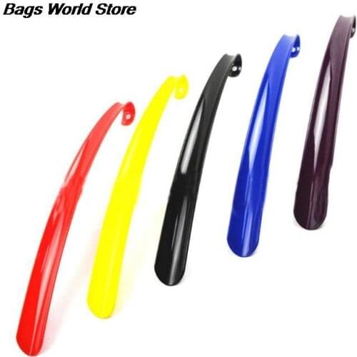 1pcs Shoehorn Extra Long Plastic Shoe Horn Remover Disability Mobility Aid Flexible Stick Random Color