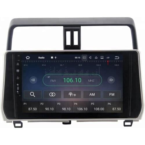 2018 dashboard Android 10 2+16G car audio navigation system gps dvd for toyota land cruiser prado multimedia wifi